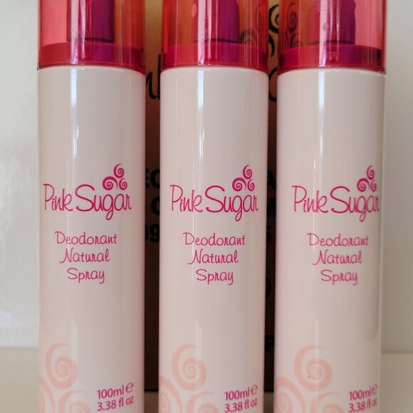 Pink Sugar "Deodorant Spray" 100ml Each (3 Bottle Set) - Picture 1 of 2